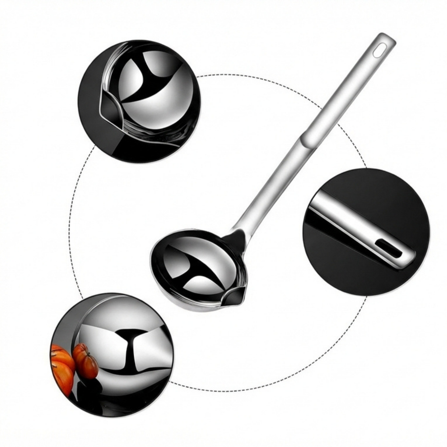 Stainless Steel 2-in-1 OIL Filter Spoon